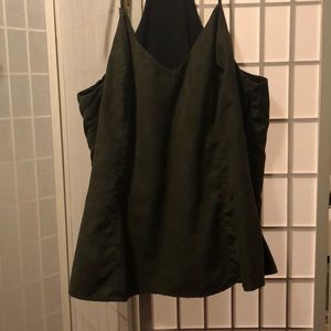 City chic suede tank top